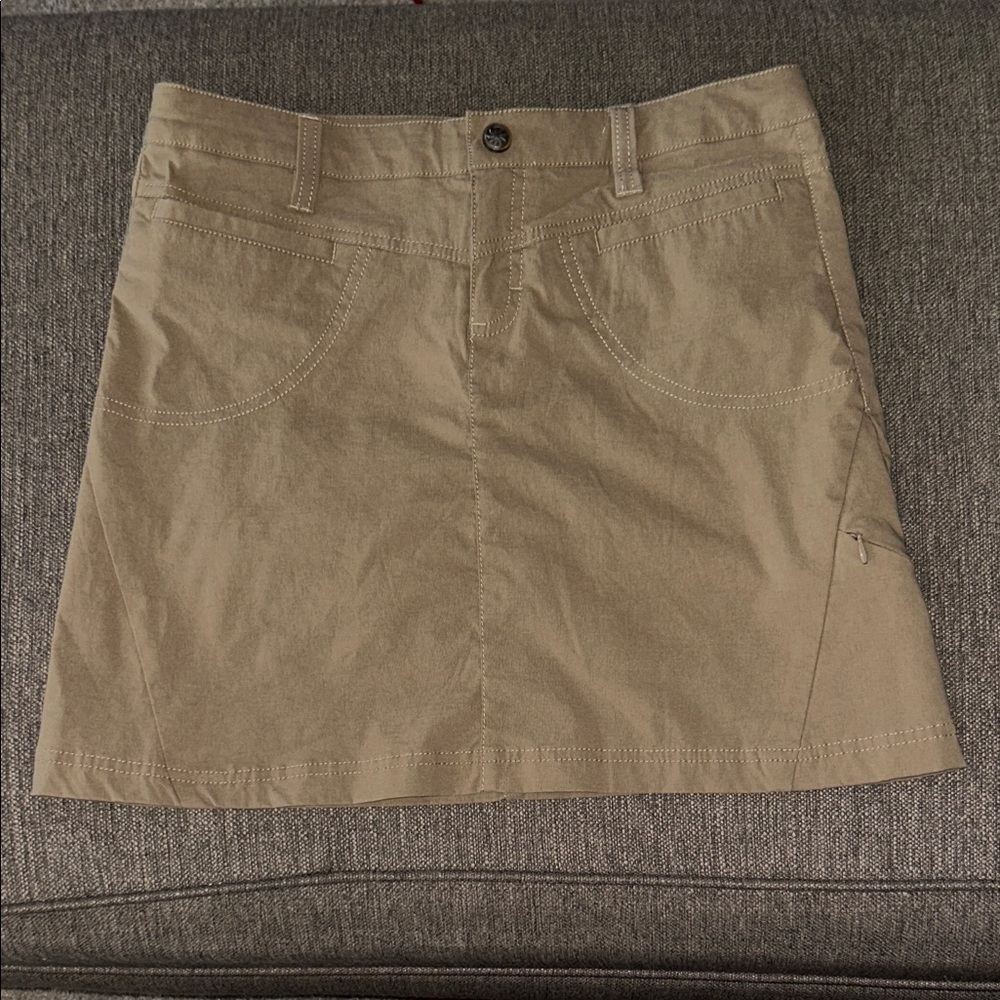 Athleta Khaki Mini Skirt